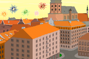 View of Riga from above